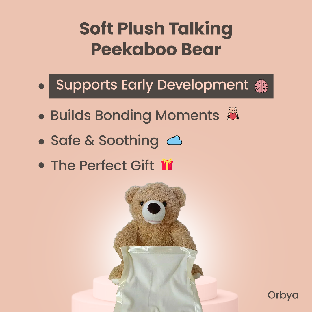 Soft Plush Talking Peekaboo Bear