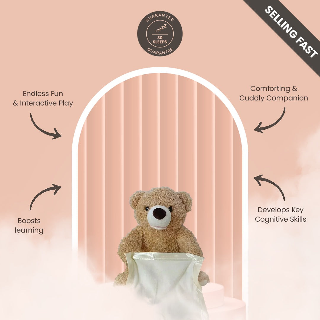Soft Plush Talking Peekaboo Bear